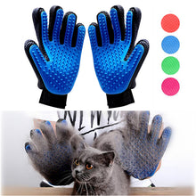 Load image into Gallery viewer, Hot Haustier Hund Katze Pflege Pinsel Handschuh Pet Haar Deshedding Kamm Pinsel Kätzchen Welpen Massage Waschen Pinsel Handschuh für Tier katze Hund
